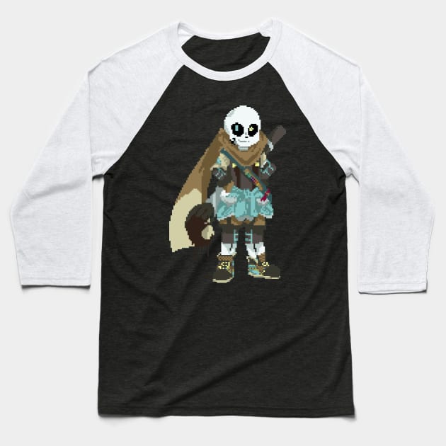 Pixel Ink Sans Baseball T-Shirt by Lukaru